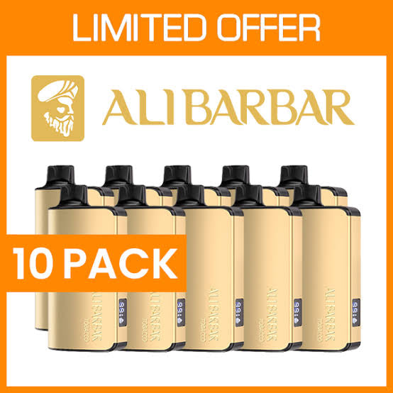 A PACK OF 10 PCS OF ALIBARBAR INGOT 9000 PUFFS