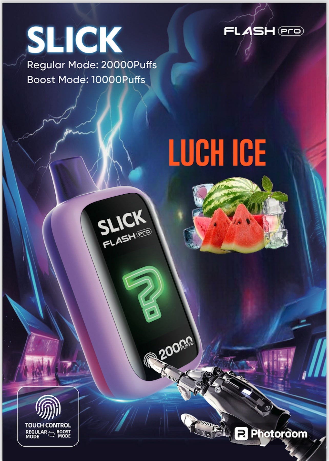 HQD SLICK FLASH PRO LUSH ICE 20K PUFFS