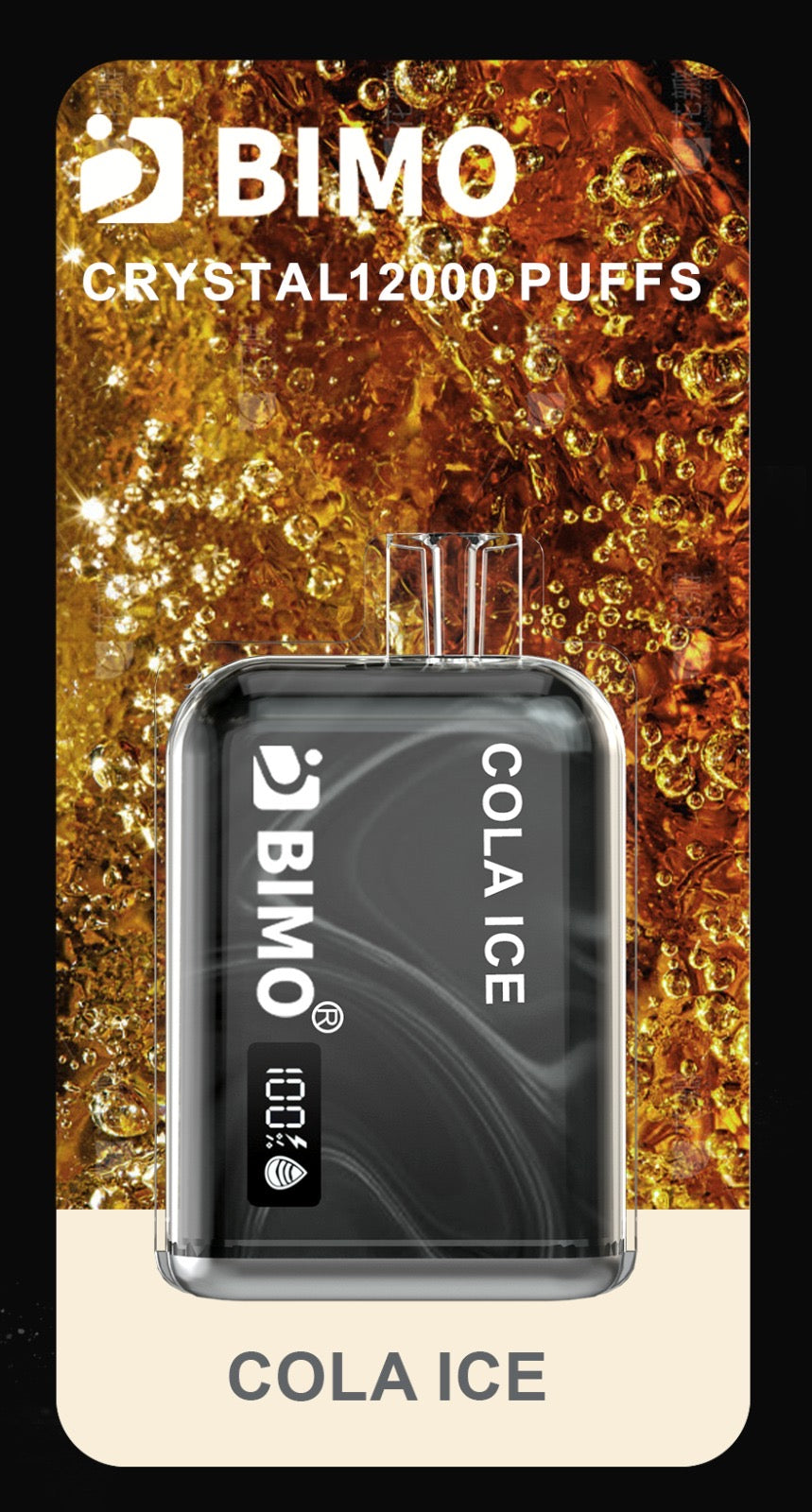 BIMO CRYSTAL COLA ICE 12000 PUFFS
