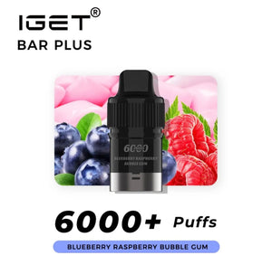 BLUEBERRY RASPBERRY BUBBLEGUM POD ONLY 6000 PUFFS