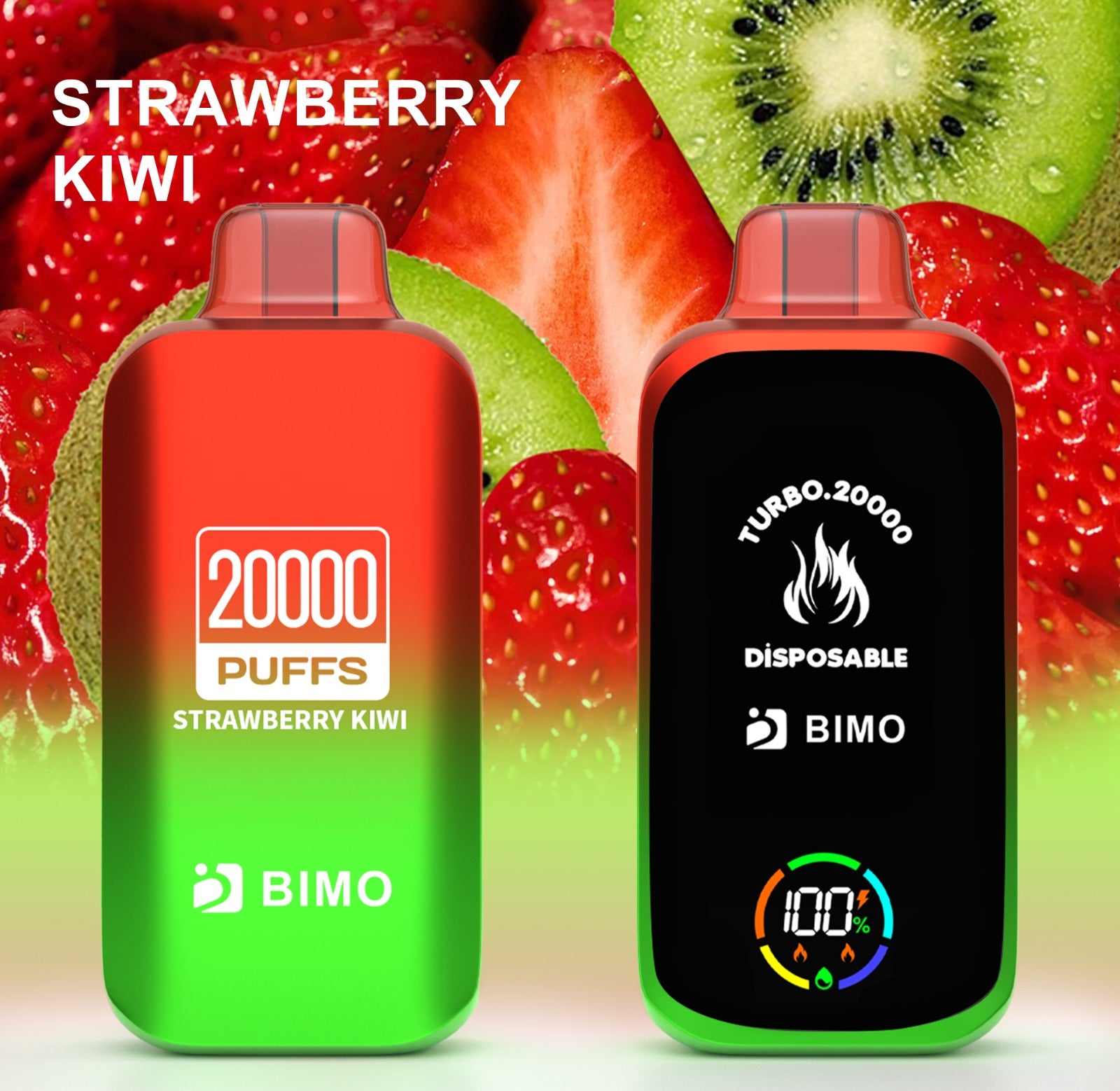 BIMO TURBO STRAWBERRY KIWI 20K PUFFS