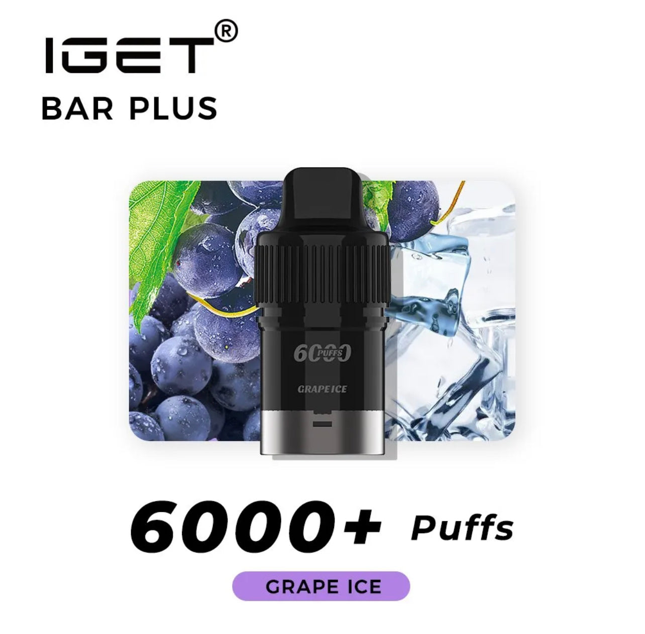 GRAPE ICE POD ONLY 6000 PUFFS