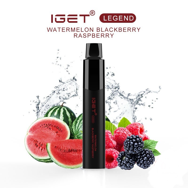 IGET LEGEND WATERMELON BLACKBERRY RASBERRY 4000 PUFFS