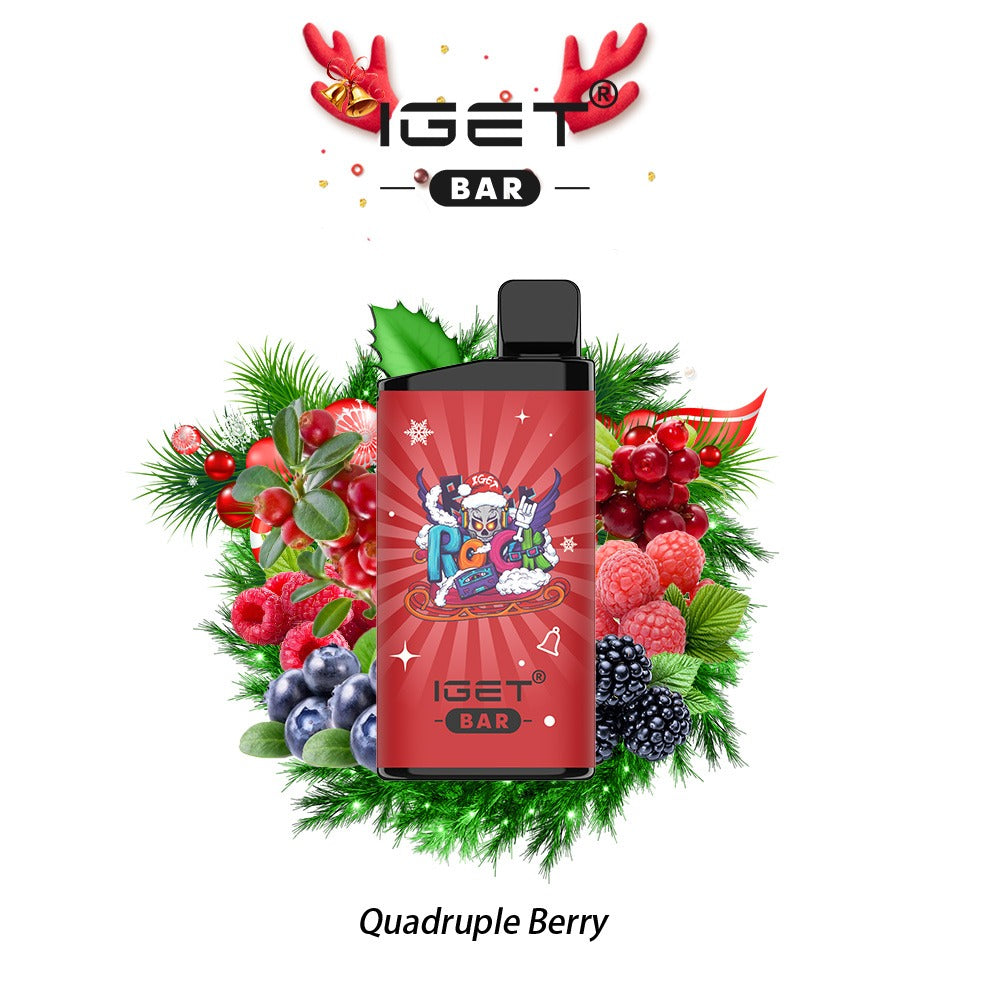 IGET BAR QUADRUPLE BERRY 3500 PUFFS