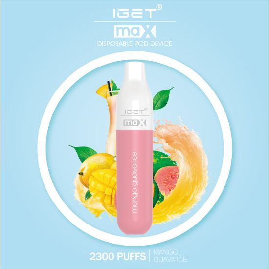 IGET MAX MANGO GUAVA ICE 2300 PUFFS